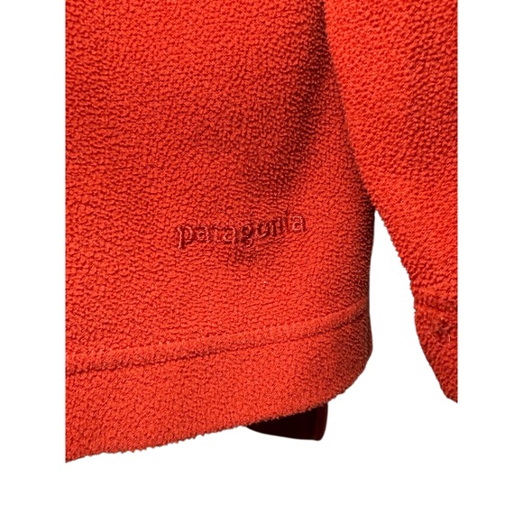 Patagonia Synchilla Womens M Fleece Pullover 1/4 Zip Sweatshirt Orange L/S - Picture 7 of 9